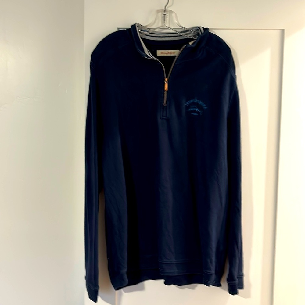 Tommy Bahama blue quarter zip pullover